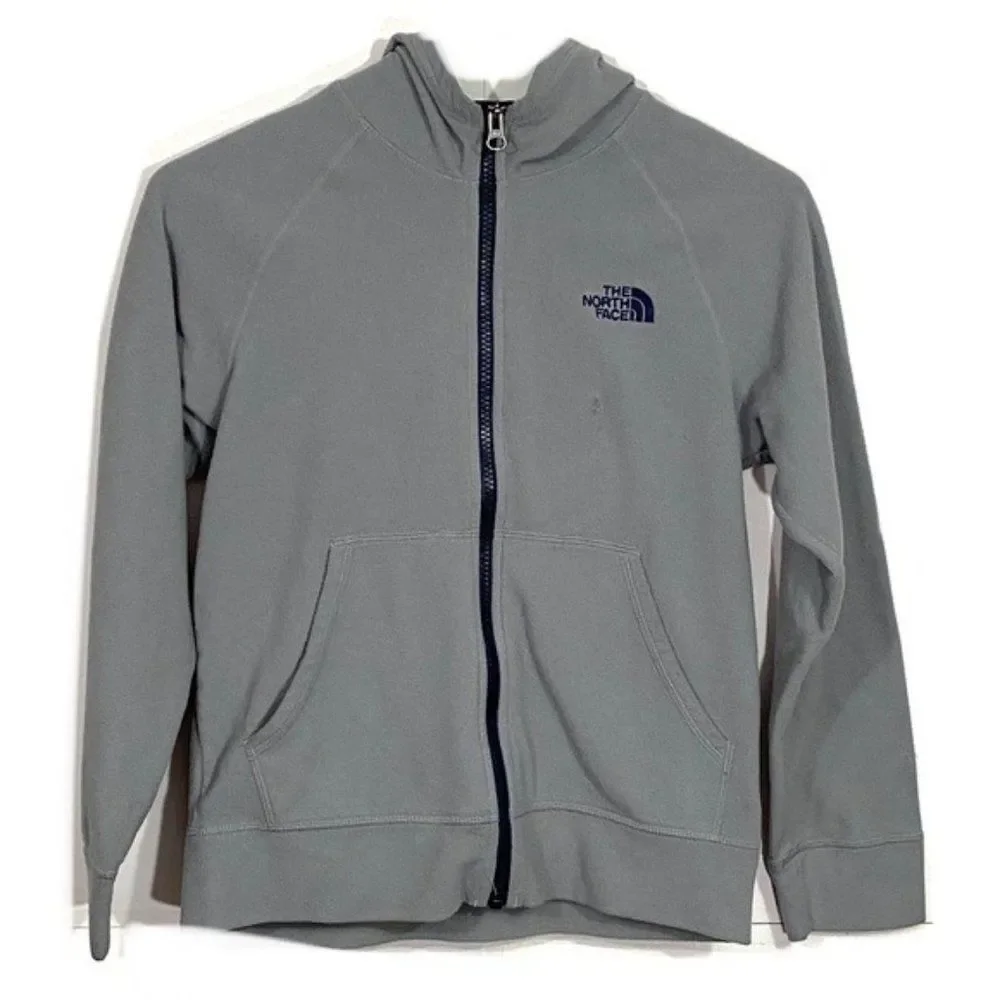 The North Face Grey Fleece Zip Up Jacket